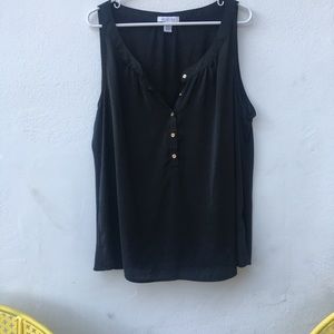 Gold Buttoned Sleeveless Top